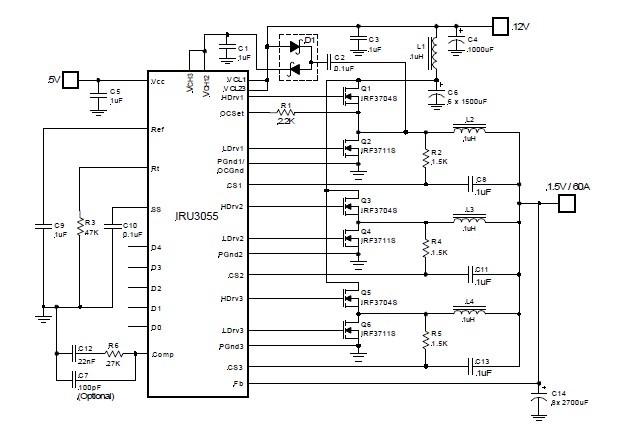 IRU3055CQTR pin connection