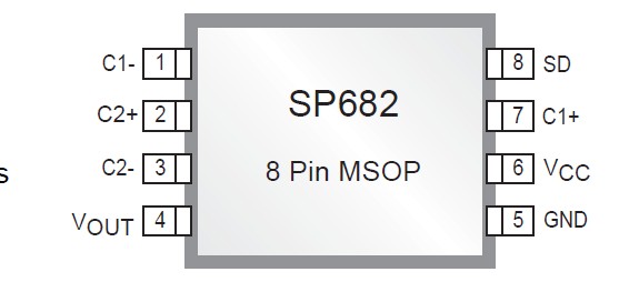 SP682EU-TR pin connection