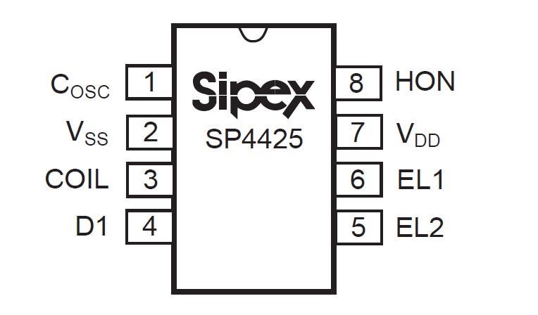 SP4425CU-724-1 pin connection