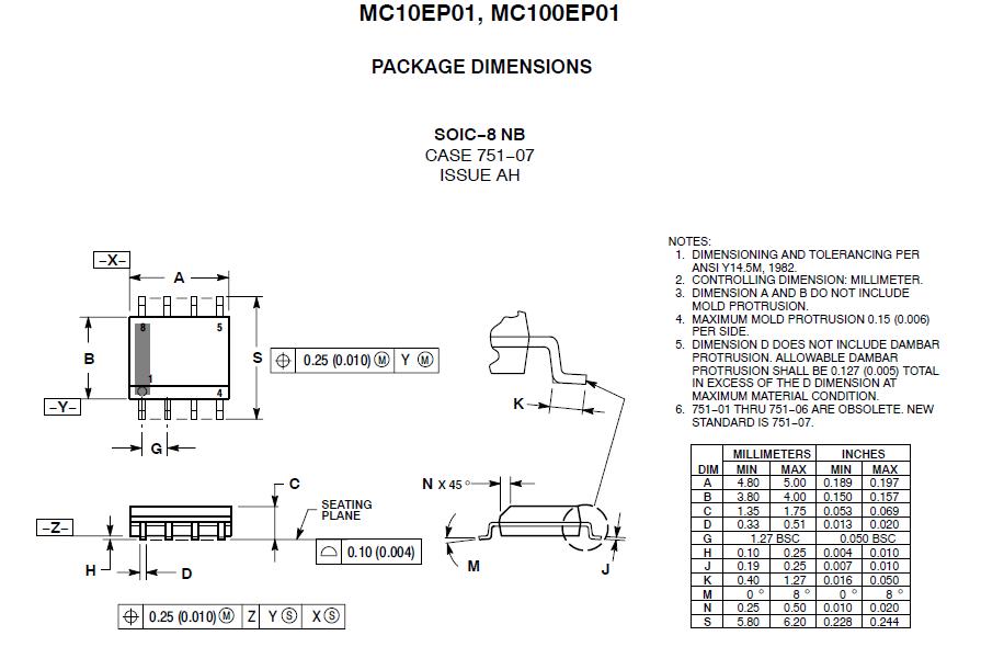 MC10EP01DR2 pin connection
