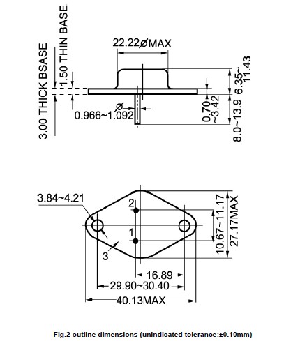 2N6671 pin connection