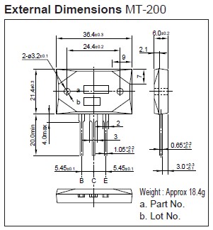 2SC2922 pin connection