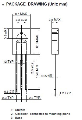 2SB772 pin connection