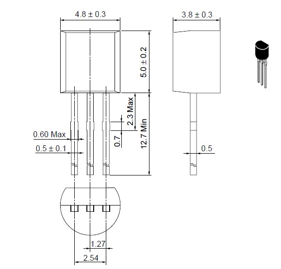2SA872 pin connection