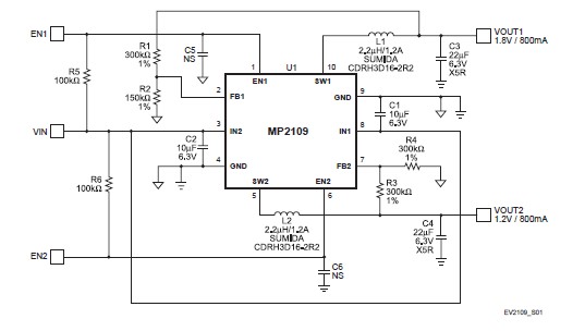 MP2119DQ-LF-Z pin connection