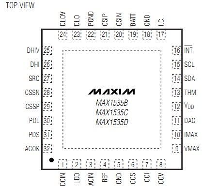 MAX1535CETJ+T block diagram