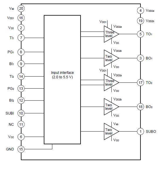 UPD16510GR-8JG-E1 block diagram