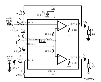 lm4881mmx(z81) pin connection