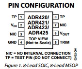 ADR421ARZ pin configuration