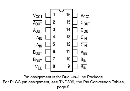 MC10H116DR2G Pin Configuration