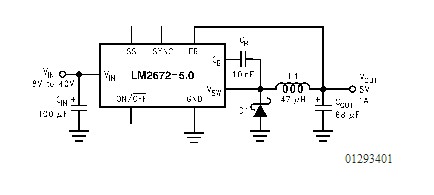 LM2672M-3.3 typical applications