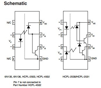 6N136SD schematic diagrams
