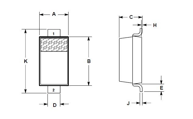 MBR0540T1G pin connection