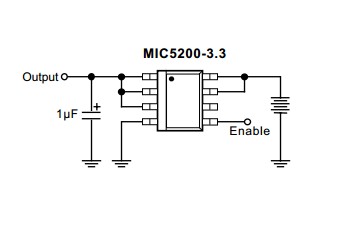 MIC5200-5.0BM typical applications