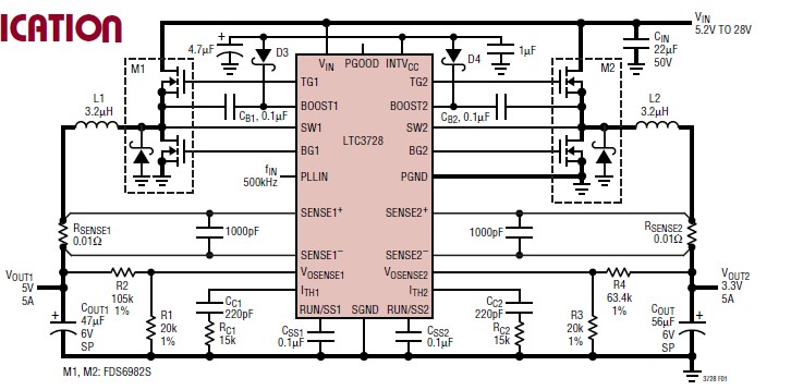 LTC3728LEGN pin connection