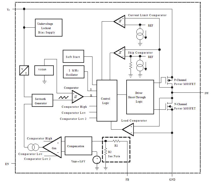 TPS62200DBVR pin connection