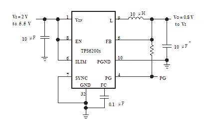 TPS62007DGSR pin connection