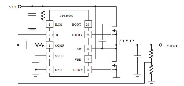TPS40000DGQ pin connection