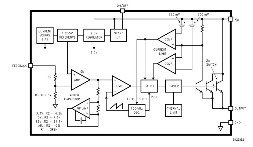 LM2596S-3.3 ,SIMPLE SWITCHER Power Converter 150 kHz 3A Step-Down ...