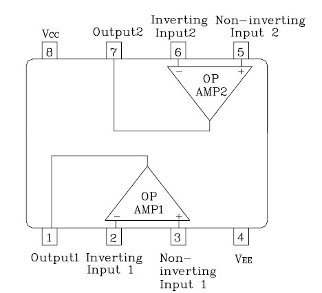 A4558 pin connection