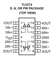 TLV274ID package dimensions