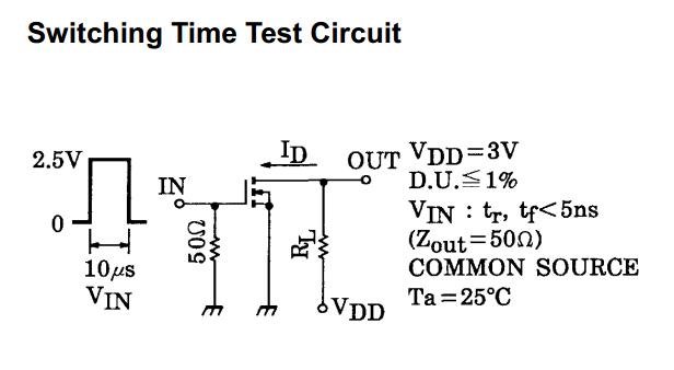 2SK2009 Test Circuit