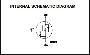 STP9NK50ZFP  internal schematic diagram