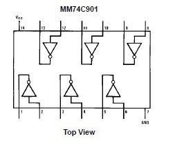 mm74c901n pin connection
