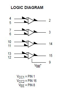 mc10115l pin connection