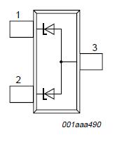 PESD12VS2UT simplified outline and symbol