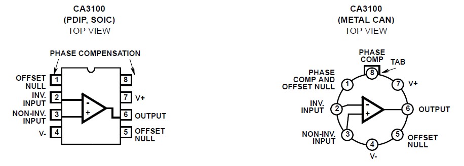 ca3100t pin connection