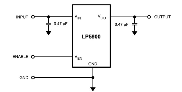 LP5900TLX-2.85 pin connection