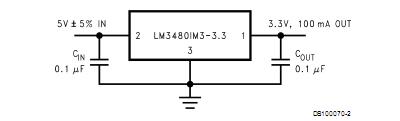LM3480IM3X-5.0 pin connection