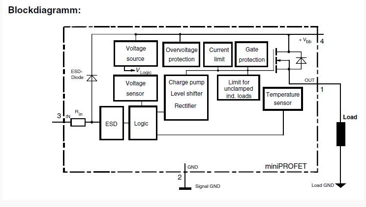 BSP452 pin connection