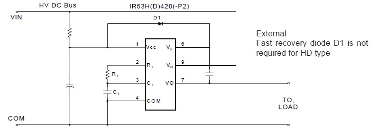 IR53HD420 pin connection