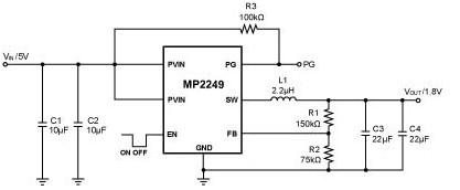  MP2249DN pin connection