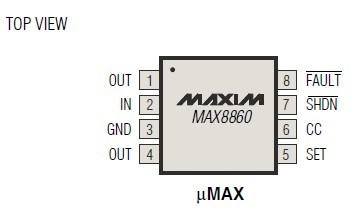 max8860esa3.3 pin connection