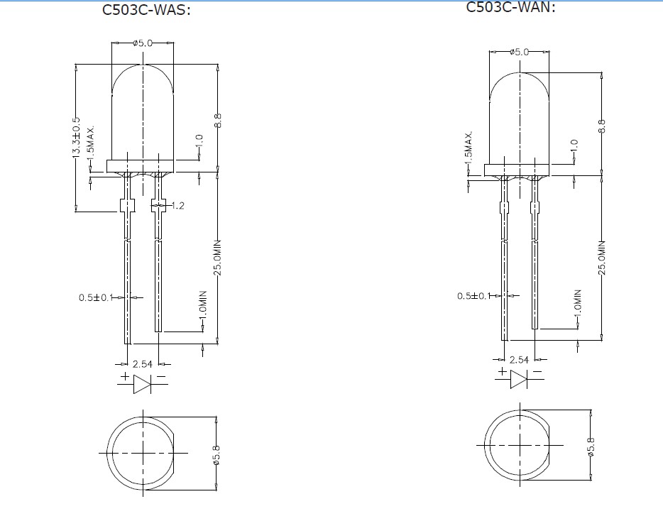 C503C-WAS-CBADB151 pin connection