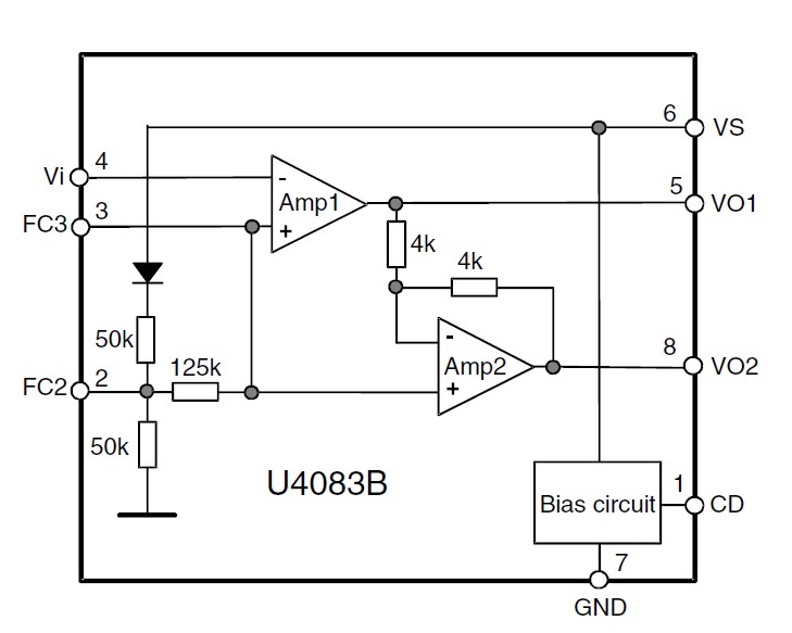 U4083B pin connection