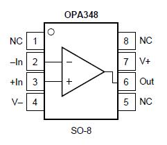 OPA348AIDBVR pin connection