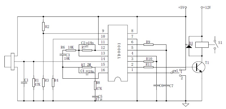 BISS0001 pin connection