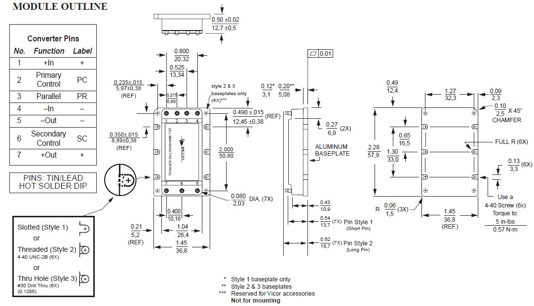 V300C24C150AL pin connection