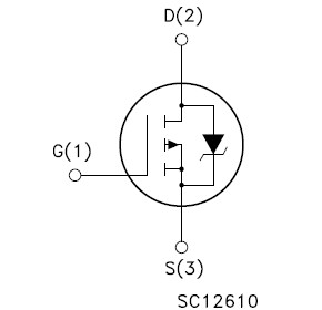 STD30PF03LT4 pin connection