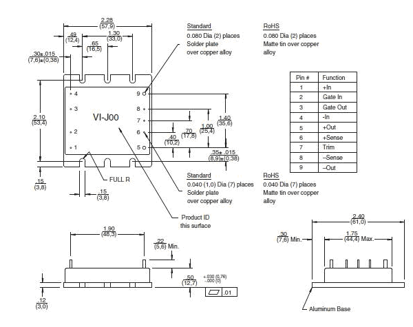 VI-JW2-IZ pin connection