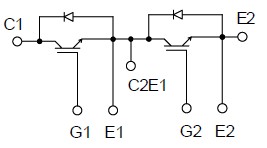 2MBI50J-140 pin connection