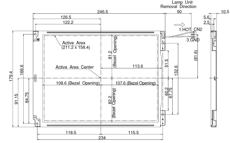 lq10d32m pin connection