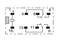 g6a-474p-dc48v pin connection
