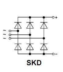 SKD50 pin connection