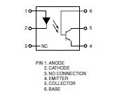 4N35 pin connection