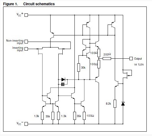 TL074CN circuit diagram